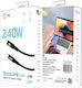 Nine USB 2.0 Cable USB-C male - USB-C 240W PD Μαύρο