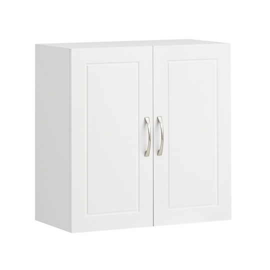 SoBuy Badezimmerschrank B60xT30xH60cm Weiß