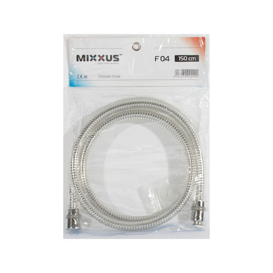 Гъвкав Спирален Душ Маркуч Mixxus Lumi F04 150 См Налягане 400 Psi До 80 Градуса