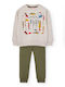 Kids Sweatpants Set Gray 2pcs