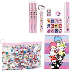 Hello Kitty Friends Pink Stationery Set