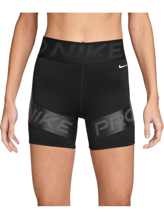 Dri-Fit Pro Sculpt Training Women's Bike Firming Shiny & High Waist Black Leggings