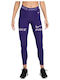 Dri-Fit Instruire Colanti de femei Cropped Colanti Violet