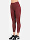 Instruire Colanti de femei Cropped Colanti Burgundy