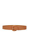 Elastic Women's Belt Brown