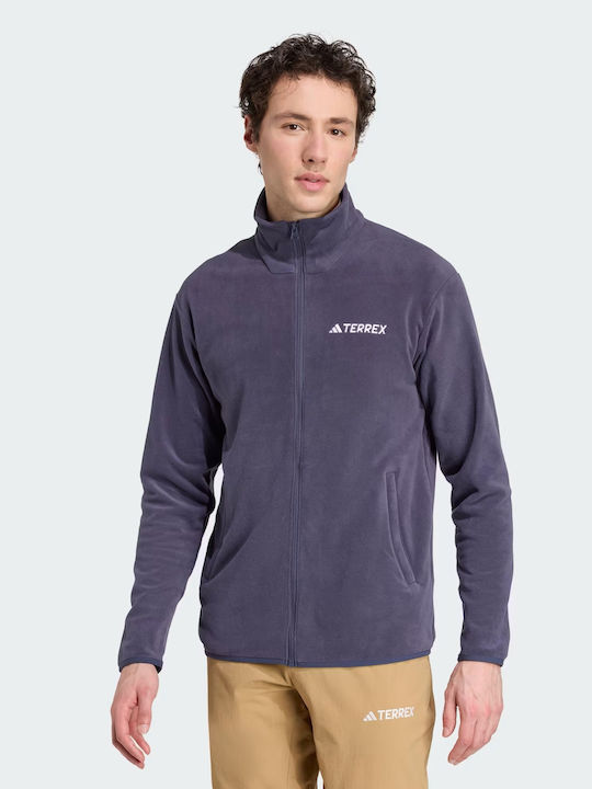 Essentials Men's Fleece Cardigan Navy Blue