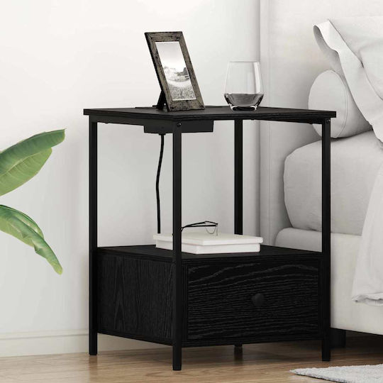 Nachttisch Black oak 42x41x56cm