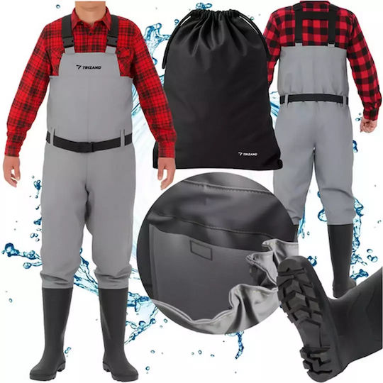 Trizand Wasserdichte Gummistiefel Pvc Rutschfeste Sohle Größe 42