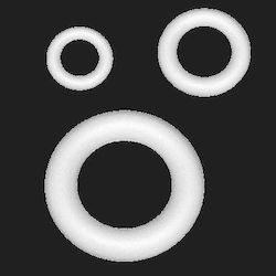 Styropor Kranz 12,5 Cm Set 2 Stücke
