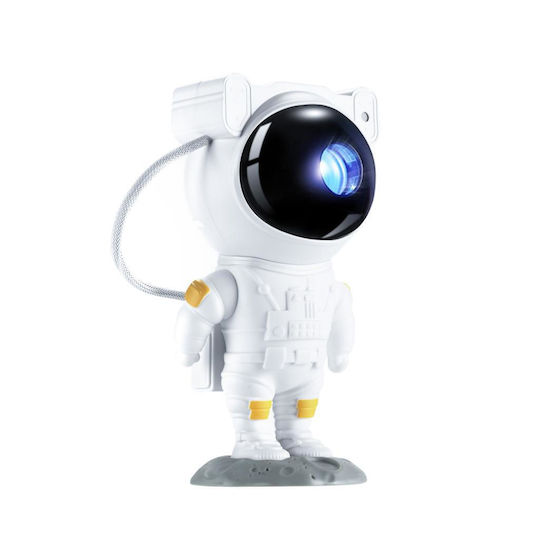 Kinderprojektorlampe Astronaut Weiß 21x11cm