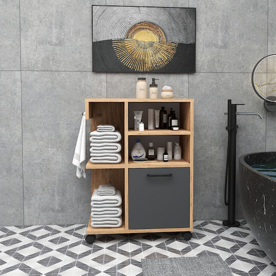 Kabinett Büro Atlantic Pine, Anthracite 60x80.9x35cm