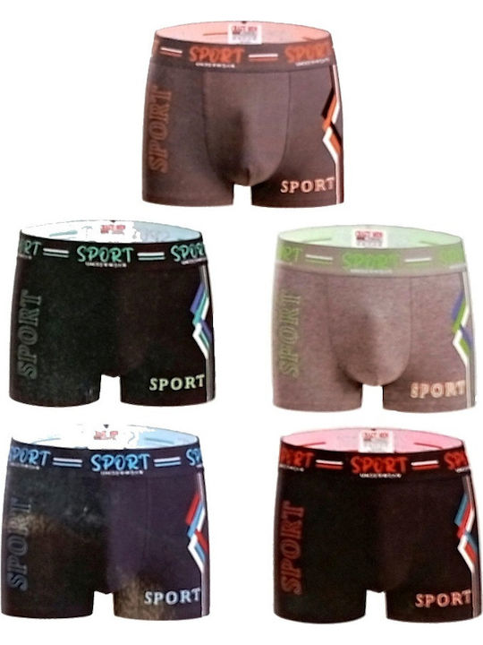 Herren Boxershorts Mehrfarbig mit Mustern 5Packung
