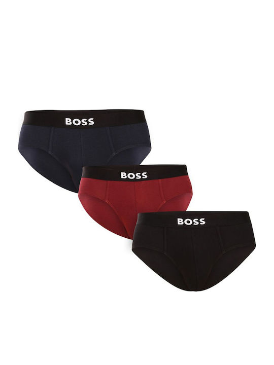 Boss Slipuri pentru bărbați Black-blue-burgundy...