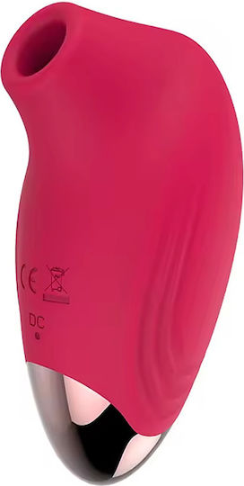 Small Vibrator Suction Function 10 Modes Waterproof Red