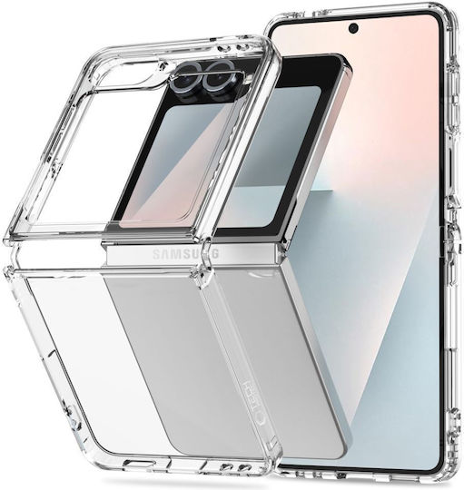 Tech-Protect Flexair Hybrid Book Σιλικόνης / Πλαστικό Διάφανο (Galaxy Z Flip6)