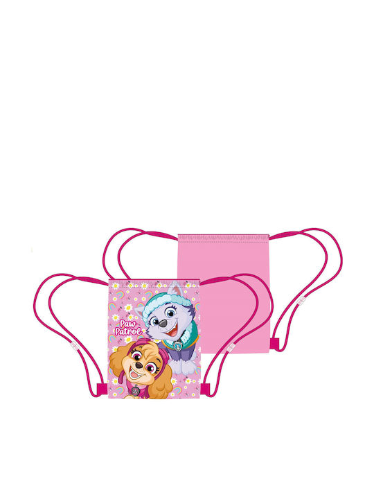 Paw Patrol Παιδική Τσάντα Πουγκί Ροζ 40x35εκ.