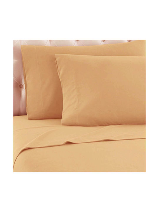 Sidirela Σετ Μαξιλαροθήκες Light Orange 52x72εκ.
