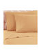 Sidirela Σετ Μαξιλαροθήκες Light Orange 52x72εκ.