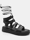 Γυναικεία Σανδάλια Flatforms Μαύρα