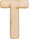 Wooden Letter T 4cm