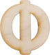 Wooden Letter Φ 4cm