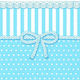 Party Napkins Striped Polka Dot Light Blue Back...
