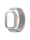 Миланска Каишка + 2 в 1 Калъф + Стъкло Huawei Watch Fit 3 Сребърен