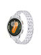 Brățară + Husă Cu Sticlă Integrată Samsung Galaxy Watch 7 40mm Argintie
