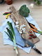 Bonfesto Rectangular Wooden Chopping Board Beige 65x20cm