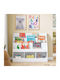 Bücherregal Boden Weiß 100x30x80cm