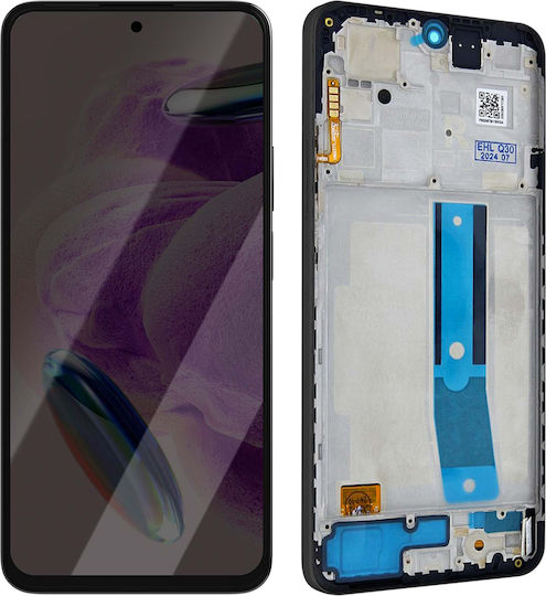 Clappio Complete Soft Oled Screen Xiaomi Redmi Note 12s Pre-assembled Chassis Black