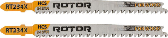 Rt234x Hcs Комплект 2 Бройки Ламели За Пила Дърво Zege Rotor 116*90 Mm 8-12tpi