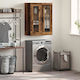 vidaXL Badezimmerschrank B69.5xT34xH90cm Braun