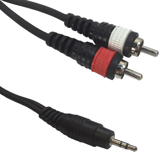 Accu-Cable Кабел XLR мъжки - Черен 3м