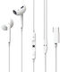 210+ USB-C Wired In-ear White Handsfree Earphones