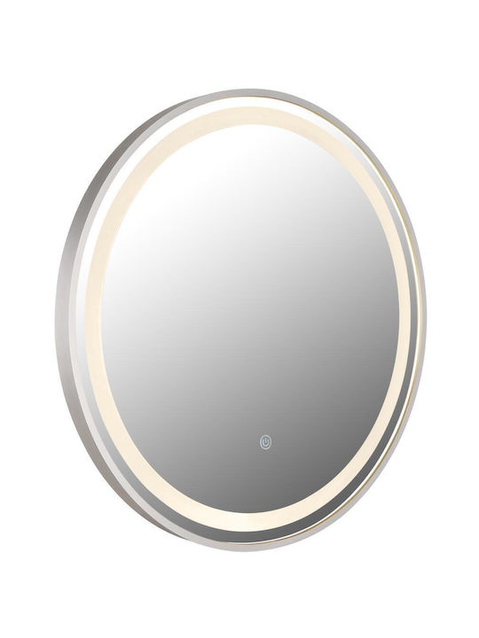 Globo Lighting Badezimmerspiegel aus Metall Silber
