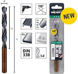 Alpen Drills Σετ 3 Τρυπάνια HSS με Κυλινδρικό Στέλεχος για Μέταλλο