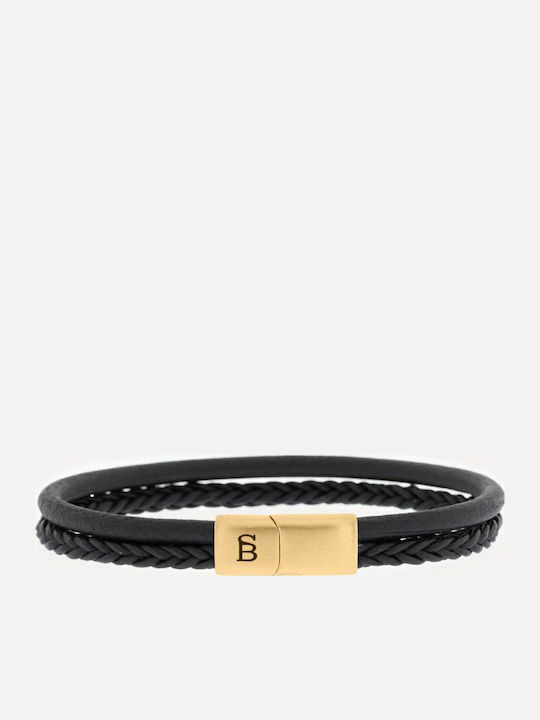 Steel & Barnett Ανδρικό Βραχιόλι από Δέρμα