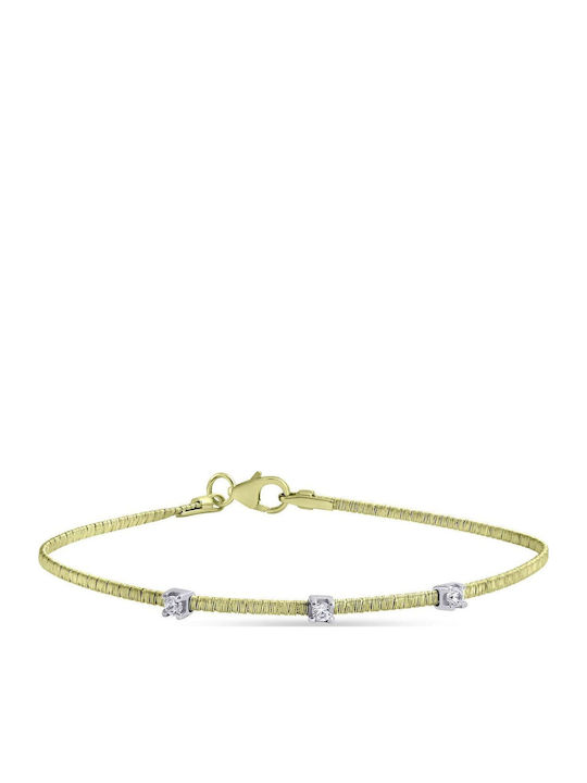 Goldstone Women's Bracelet Handcuffs White Gold 14K