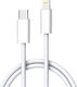 Ldnio USB-C to Lightning Cable 30W Λευκό 1m