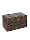 Keskor Wooden Decorative Trunk Brown 69x41x41cm