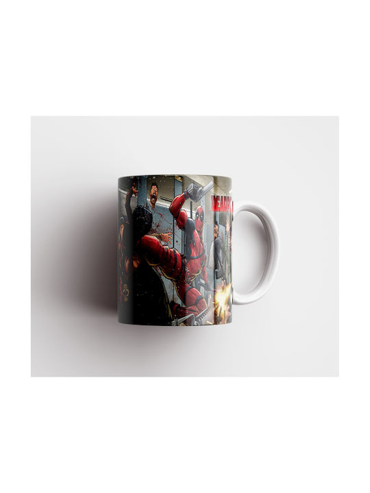Weiße Keramik Tasse 330ml Deadpool Dp4583