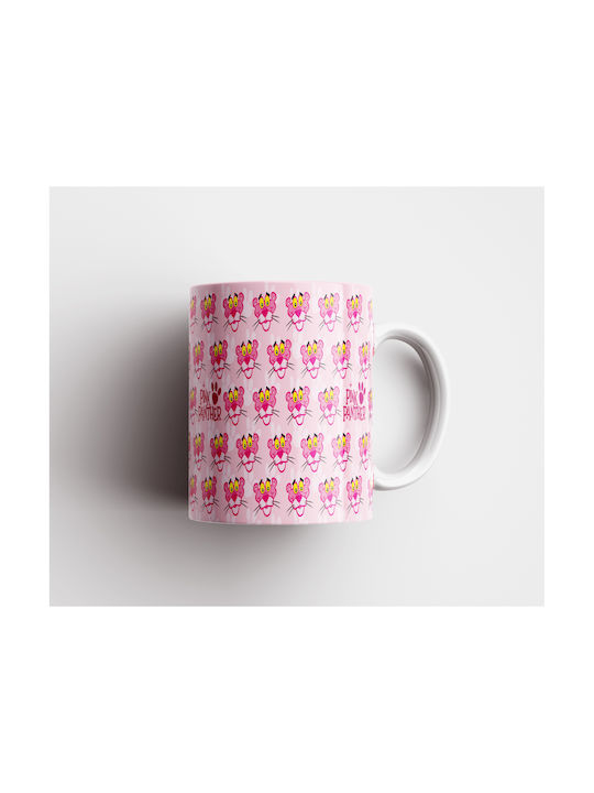Бяла Керамична Чаша 330ml Pink Panther Dp4591