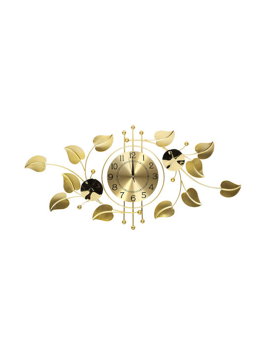 Keskor Wall Clock Metallic Gold 94x45cm