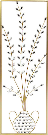 Keskor Gold Wall Decor Made of Metal 90x30cm