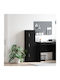 Cabinet Storage Made of Wood L31.5xW32xH124cm
