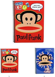 Paul Frank Σπιράλ Τετράδιο Ριγέ Α4 70 Φύλλων Paul Frank Σπιράλ Τετράδιο Ριγέ Α4 70 Φύλλων