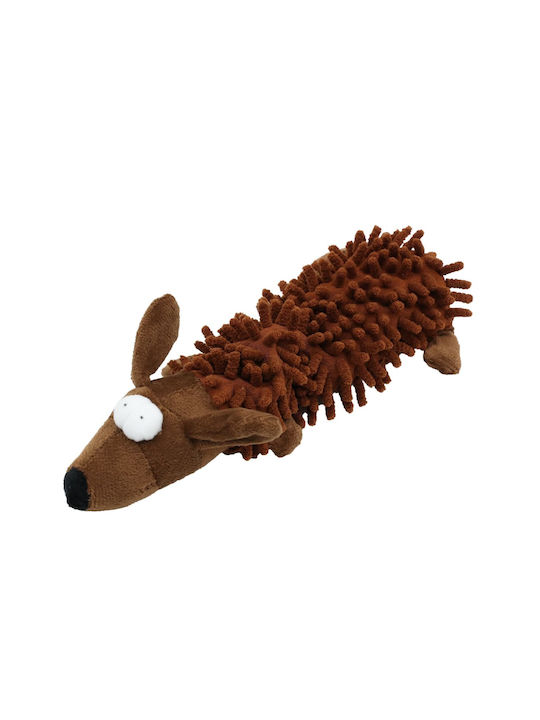 Uniq Cuddly Dog Toy for Puppies with Sound 24.5cm Brown 1 Piece