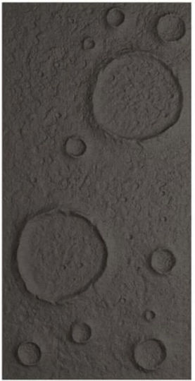 3D Wandpaneele mit Kleber Schwarze 120x60x3,5cm