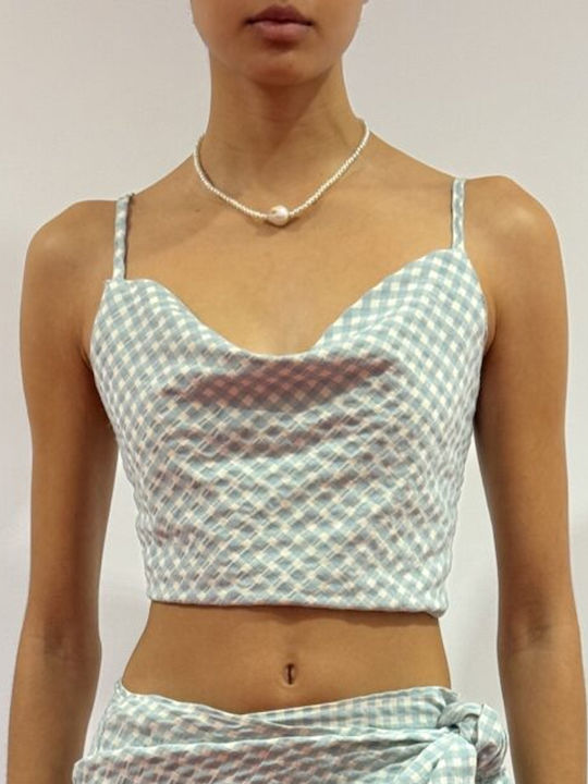 Γυναικείο Crop Top Γαλάζιο